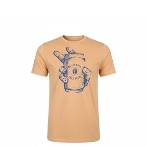 Dutch Bros yellow Tee with Blue Graphic